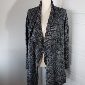 Iz Byer Black & Grey Cardigan